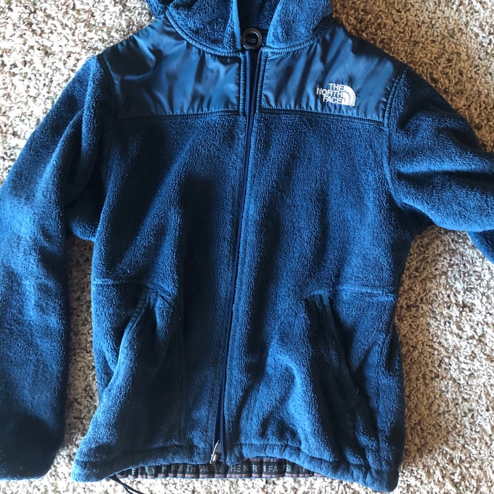 Navy Blue North Face Fleece Jacket